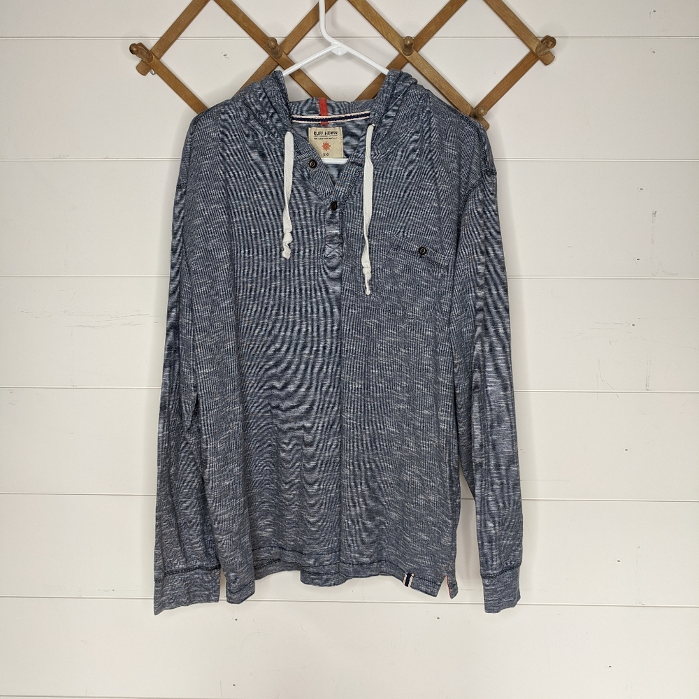 Ruff hewn hooded shirt